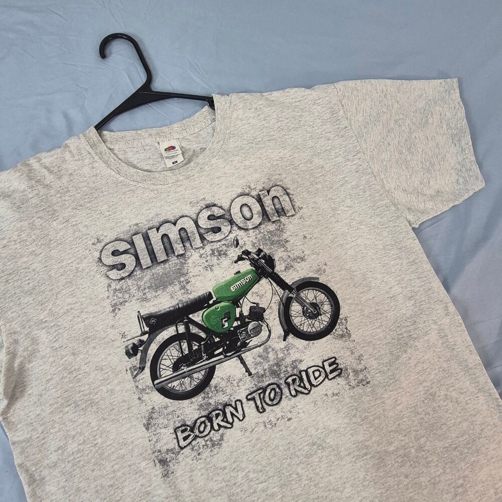 Fruit of the Loom Simson Moped "Born to Ride" Graphic T-Shirt Men's XL NWOT